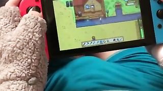 Mommy Distracts Boy Playing Stardew Valley
