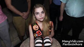 30 Man Bukkake Blowbang at Adult Theater