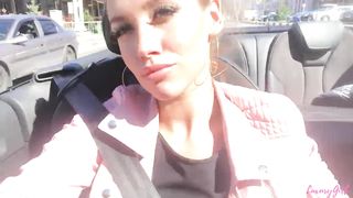 Outdoor Blowjob in the Car! Young Babe in a Cabriolet. LuxuryGirl.