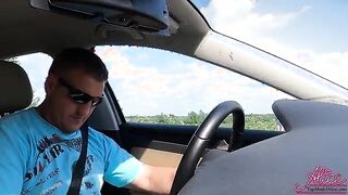 Brunette Paid Taxi Driver Blowjob And Hard Rough Sex -