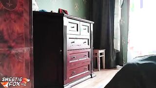 Young Cosplay Girl Play Pussy Vibrator in the Morning -