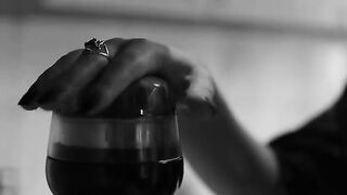 Nastya Nass early morning kitchen tease