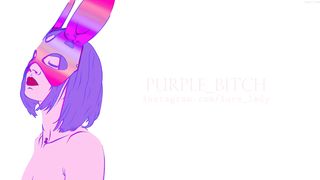 Purple bitch - OVA - tight holes gets a lot of cum