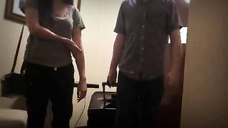 Stepdad and Stepdaughter Night in Hotel